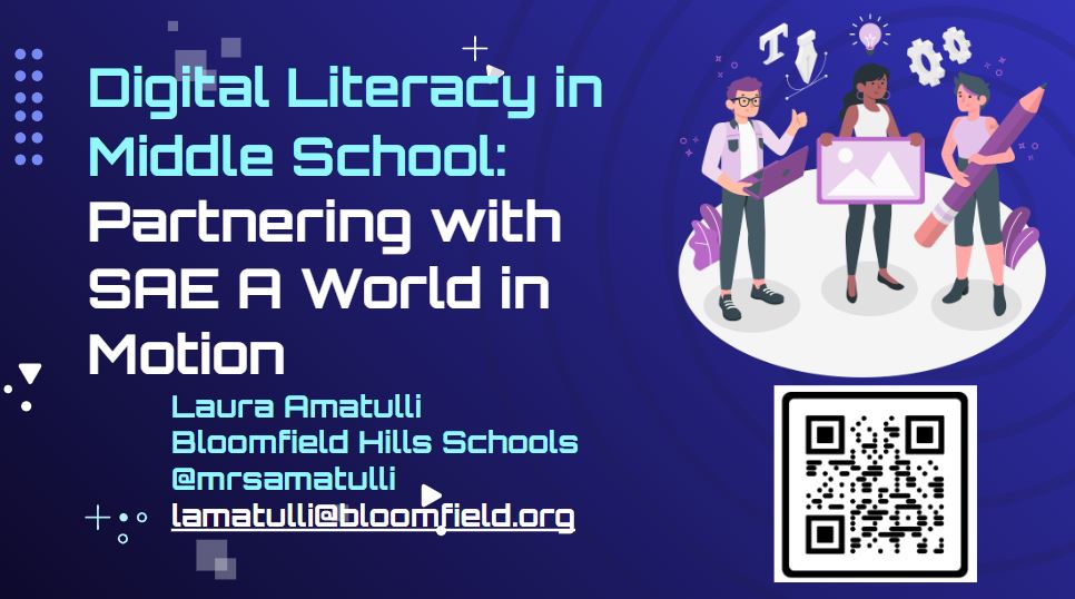Snow day prep for <a href="/MACUL/">MACUL</a> #macul23 session on Digital Literacy partnership with SAE- one week from today!  Join me in sharing our journey with teaching Digital Literacy using the AWIM resource Digital Universe <a href="/SAEIntl/">SAE International®</a> <a href="/bhschools/">BHSchools</a>