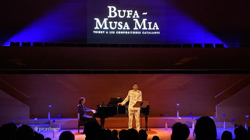 Una aposta que no ha deixat indiferent a ningú crec, #BufaMusaMia homenatge a 18 compositores catalanes del passat i del present; amb el contratenor @MrJimenezDiaz i
@MartaPuigGomez al piano. @auditori_gi