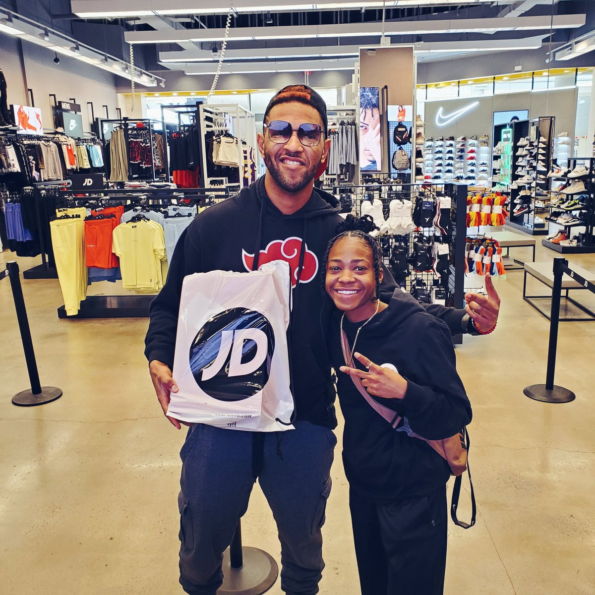 ThatJDGriffey's tweet photo. How do ya turn from J.D. Griffey 
into J.D. "Drippy"🤔
Stop by @JDSports and pick up some new 👟💯 #
#PureGriffey #ROH #AEW
-
-
-
#ShaneTaylorPromotions #MMA
#Hitters #Submitters #JDSports https://t.co/QtAM8jafAV