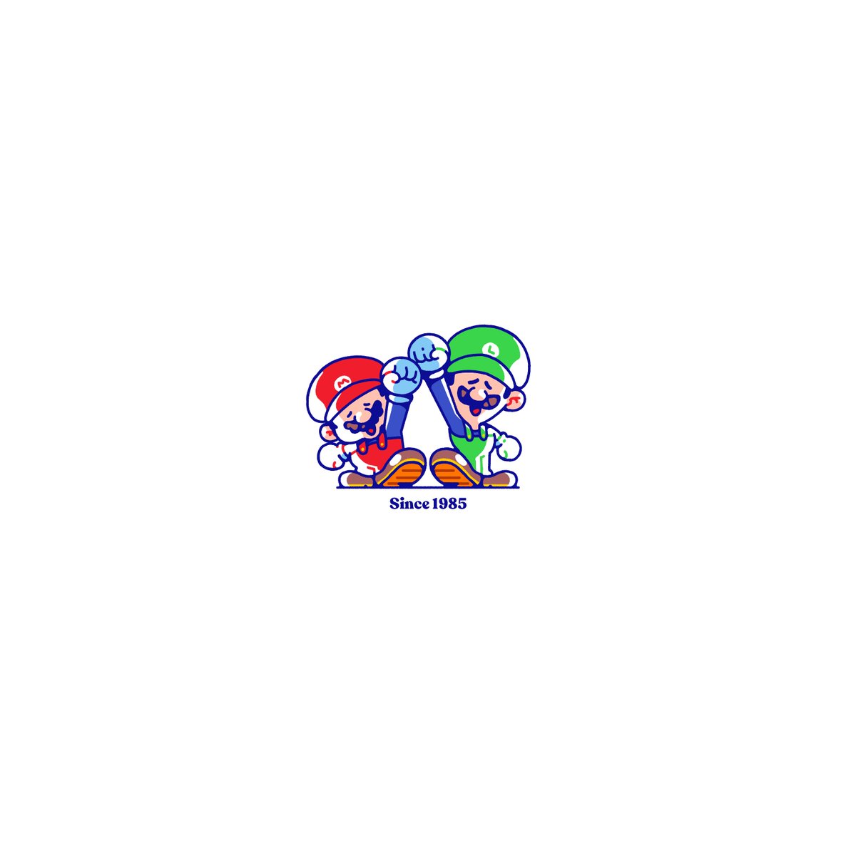 ルイージ ,マリオ 「Happy Mario Day! 」|ByronBのイラスト