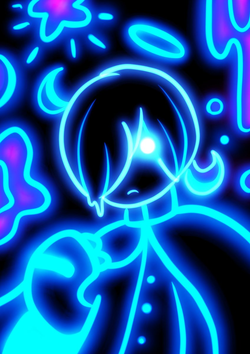 plakythebirb's tweet photo. Lightpen 
[飴唄にぽ]
#utau #fanart #neon 
#lightpen #procreate https://t.co/KN5V5C9vaI