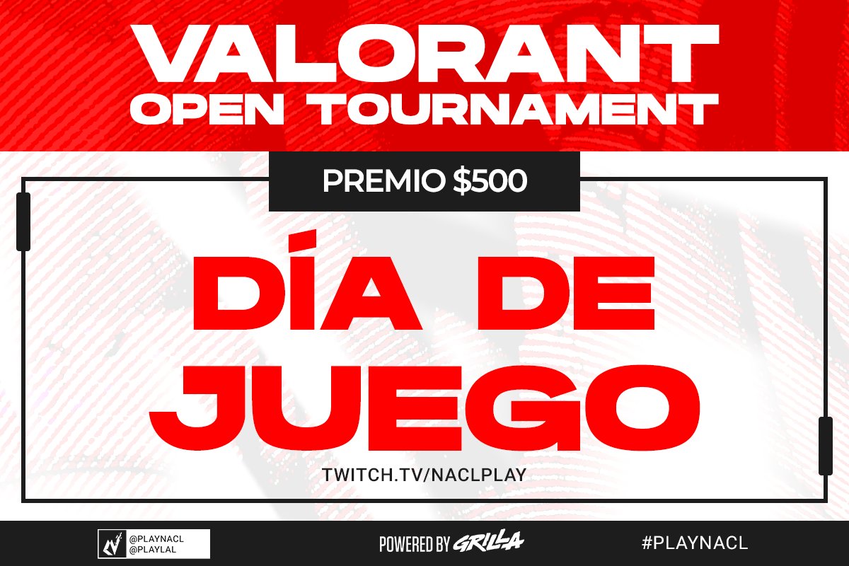 PlayLAL's tweet photo. ¡Día de TORNEO! Comienza a las 6:00 pm CT
🟣📺 https://t.co/PG78CHiRL5

Algunos de los equipos participantes 👇
@IshtosGaming 
@ScrubDivision 
@1stGamingGG 
@legiowon 
@ToysEsports 
@loxer_team 

¿Quién se llevará el premio de $500?
#Valorant https://t.co/8RfXX5Btd5