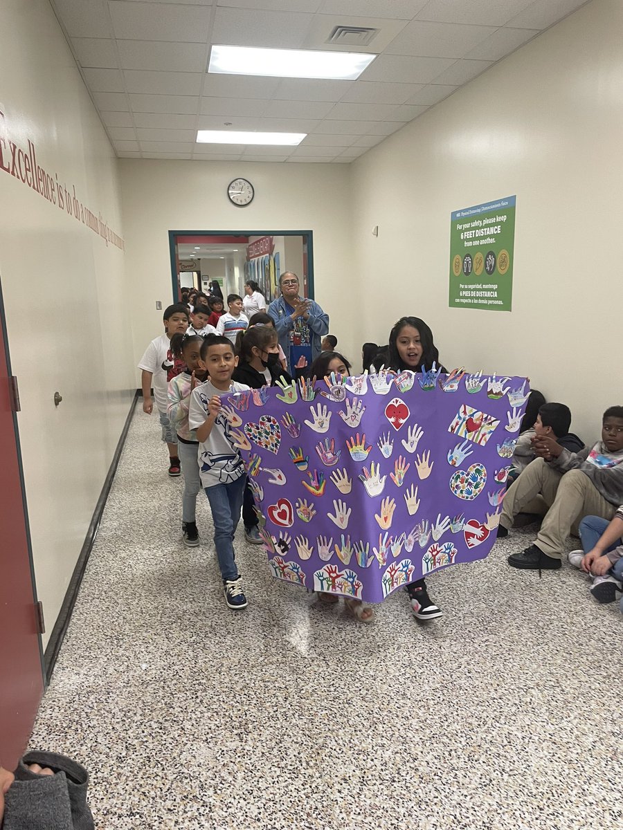 What a great way to end the week and kick off our spring break! ☀️Student paraded around school to spread 💓✋🏼💖#SEL awareness! #SELday #selfcare #selflove #selfawareness