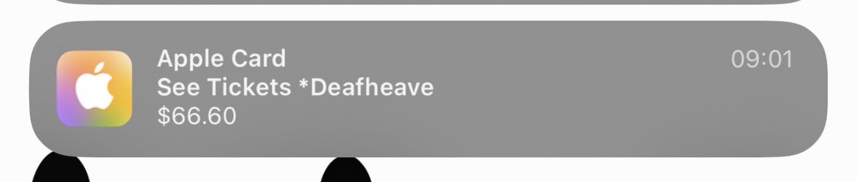 Seeing @deafheavenband in Indy @HifiIndy  peep that total 😈