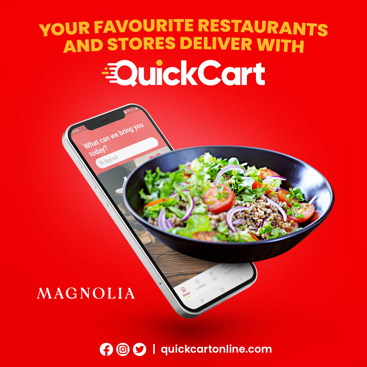 It's FRIYAYYY! 💃 Let's start the weekend with a delicious meal from #MagnoliaCafe 

Remember, you get FREE delivery when you enter code QUICKCARTFREE at checkout. 

Order now at quickcartonline.com

#quickcartTT #fooddelivery #deliverytrinidad