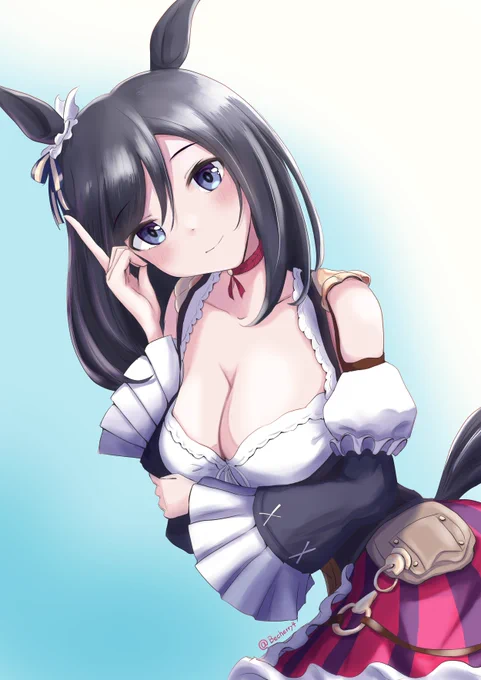 「今夜19時15分から…一緒にお食事でも行きませんか?」って誘ってくれるフラッシュさん#ウマ娘#エイシンフラッシュ 