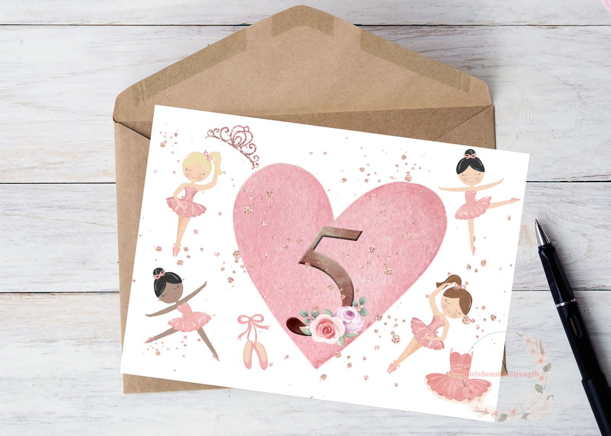 GirlsBnS's tweet photo. This is an adorable five-year-old birthday card. You can send it to your daughter, your sister or your friend, etc. Show them your love and care on this very special day.
https://t.co/eTdMzNnAKk #ETSY #Onine #shopping #digitalart #family #cute #girl #sweet #Pink #ballerina #love https://t.co/VWPWwlkg6n