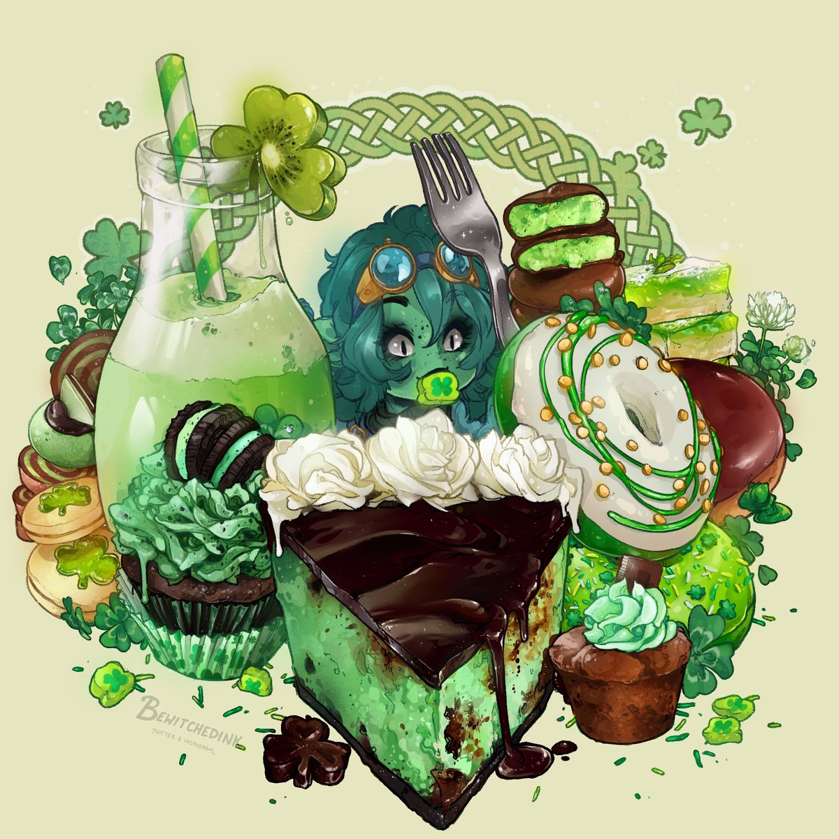 「 ST. PATRICK'S SWEETS  Flat 150 Multiple」|☾ WITCH ☾のイラスト
