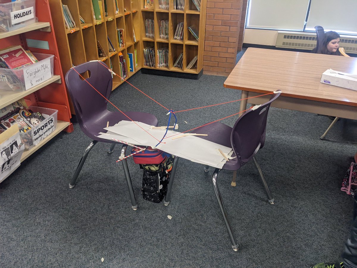 Exploring how to build a bridge with Let’s Talk Science.  ⁦