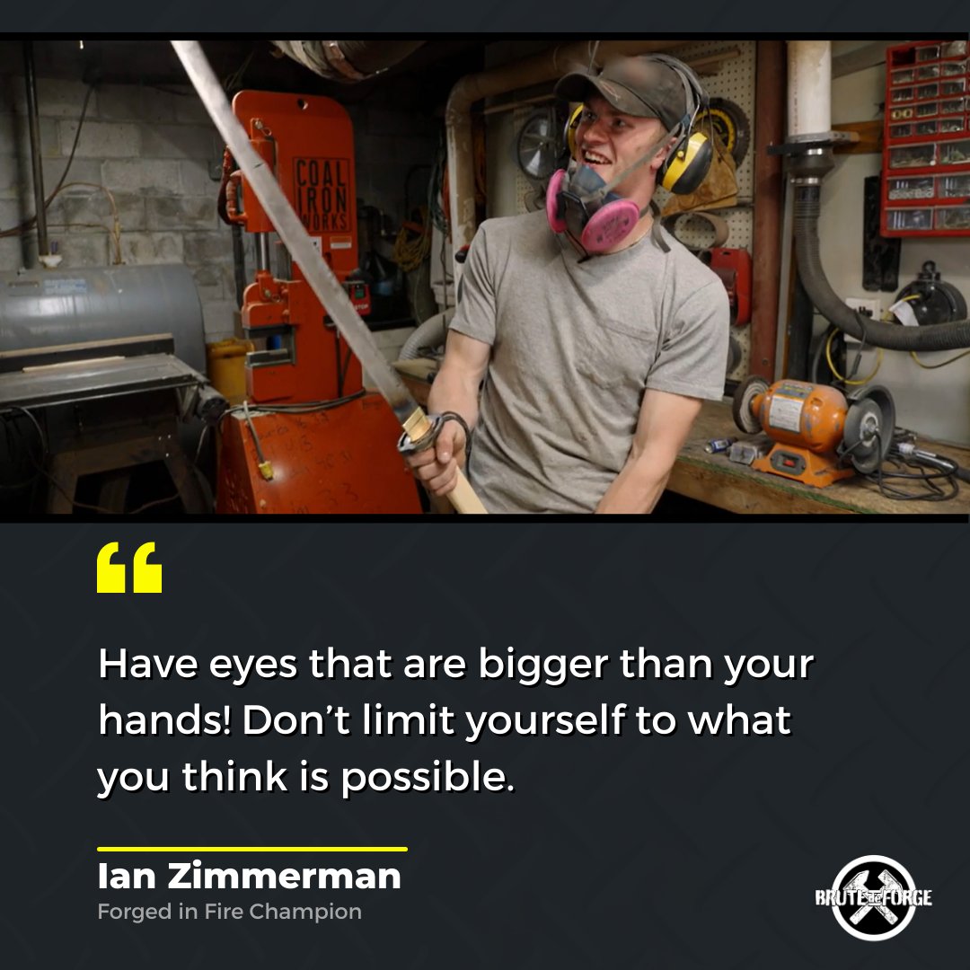 brutedeforge's tweet photo. This week we caught up with Ian Zimmerman, the winner of @HISTORY #forgedinfire Season 9 "Supersized" episode. Check out what Ian had to say about his experience on the show. #brutedeforge #bladesmith
https://t.co/OW42ElG9Ks https://t.co/AphU6djSfQ