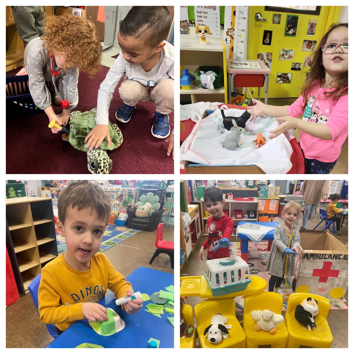 ProjectBeforeGF's tweet image. What a busy week these preschoolers had at GF! Play planning, make believe play, making collections, ST Math and the FUN BUS made for a fun filled week! We also had a missing cat in Ms. Krista’s class.. so we hung posters until he was found at our pet adoption center!