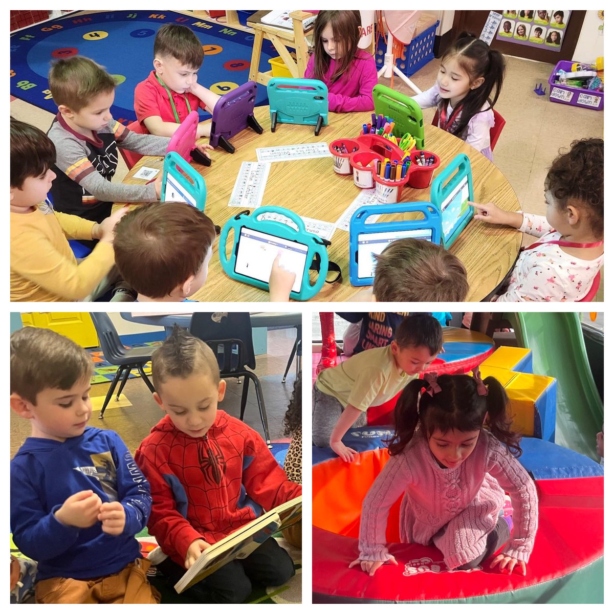 ProjectBeforeGF's tweet image. What a busy week these preschoolers had at GF! Play planning, make believe play, making collections, ST Math and the FUN BUS made for a fun filled week! We also had a missing cat in Ms. Krista’s class.. so we hung posters until he was found at our pet adoption center!