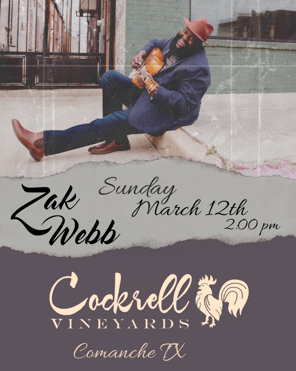 🍷 Sunday Funday with Zak Webb at Cockrell Vineyards! @ZakWebbMusic #livemusic #texaswinery #americanasoul #zakwebbmusic