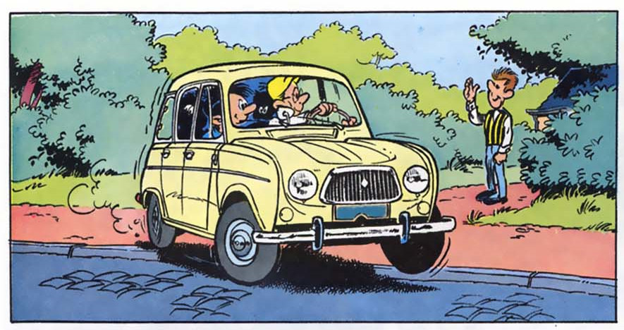 #CartoonCar #Renault4
