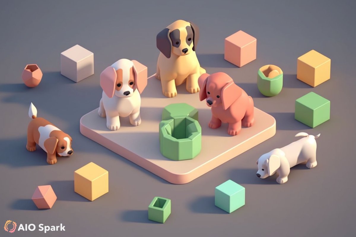 🐾 Our latest isometric illustrations feature adorable little doggos playing in worlds of soft pastel colours and smooth lighting. 

It's the perfect way to add some cuteness to your day! #isometricdesign #cutedogs #illustrationart #pastelcolors #softlighting