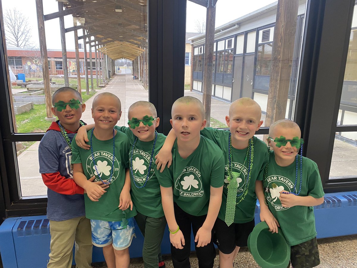 Shannon Murphy (@sm_teachbt) on Twitter photo So proud of all the BT students (and principal) who shaved their heads for <a href="/StBaldricks/">St. Baldrick's Foundation</a> 🍀#beartavernpride @LaRoccaBT3 <a href="/ImMisterL/">Scott Launer</a> <a href="/cturnbull15/">Chris Turnbull</a> So proud of all the BT students (and principal) who shaved their heads for <a href="/StBaldricks/">St. Baldrick's Foundation</a> 🍀#beartavernpride @LaRoccaBT3 <a href="/ImMisterL/">Scott Launer</a> <a href="/cturnbull15/">Chris Turnbull</a>