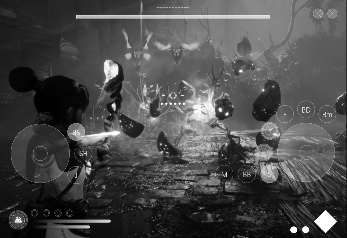 Paulina_Grubyte's tweet image. Recently I been working on Kena Bridge of Spirits gameplay UI for iPad. This is my wip of the high fidelity wireframe so far. I will upload a little clip to show it's functionality soon. P.s. this is my first time using Adobe XD and creating game UI.🤍

#gameuserinterface #gameux