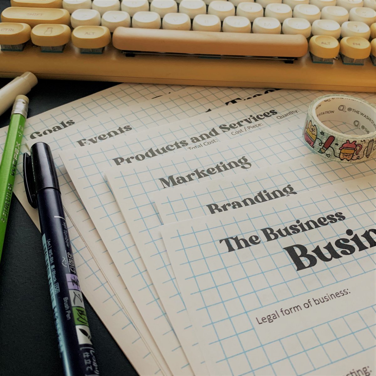 Personally I prefer the flexibility of Notion, but I've turned the Art Business Planner into a printable PDF for anyone not familiar with Notion!