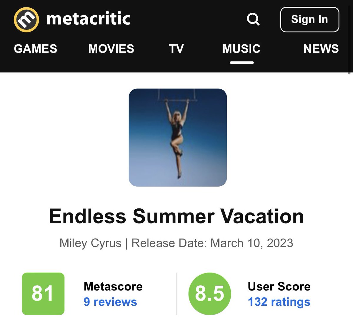 Chart Miley Cyrus Fan Account on Twitter ".MileyCyrus “Endless
