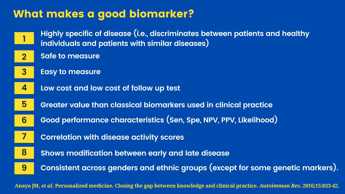 What makes a good biomarker? #TranslationalMedicine #biomarkers  tinyurl.com/nb39nm5m