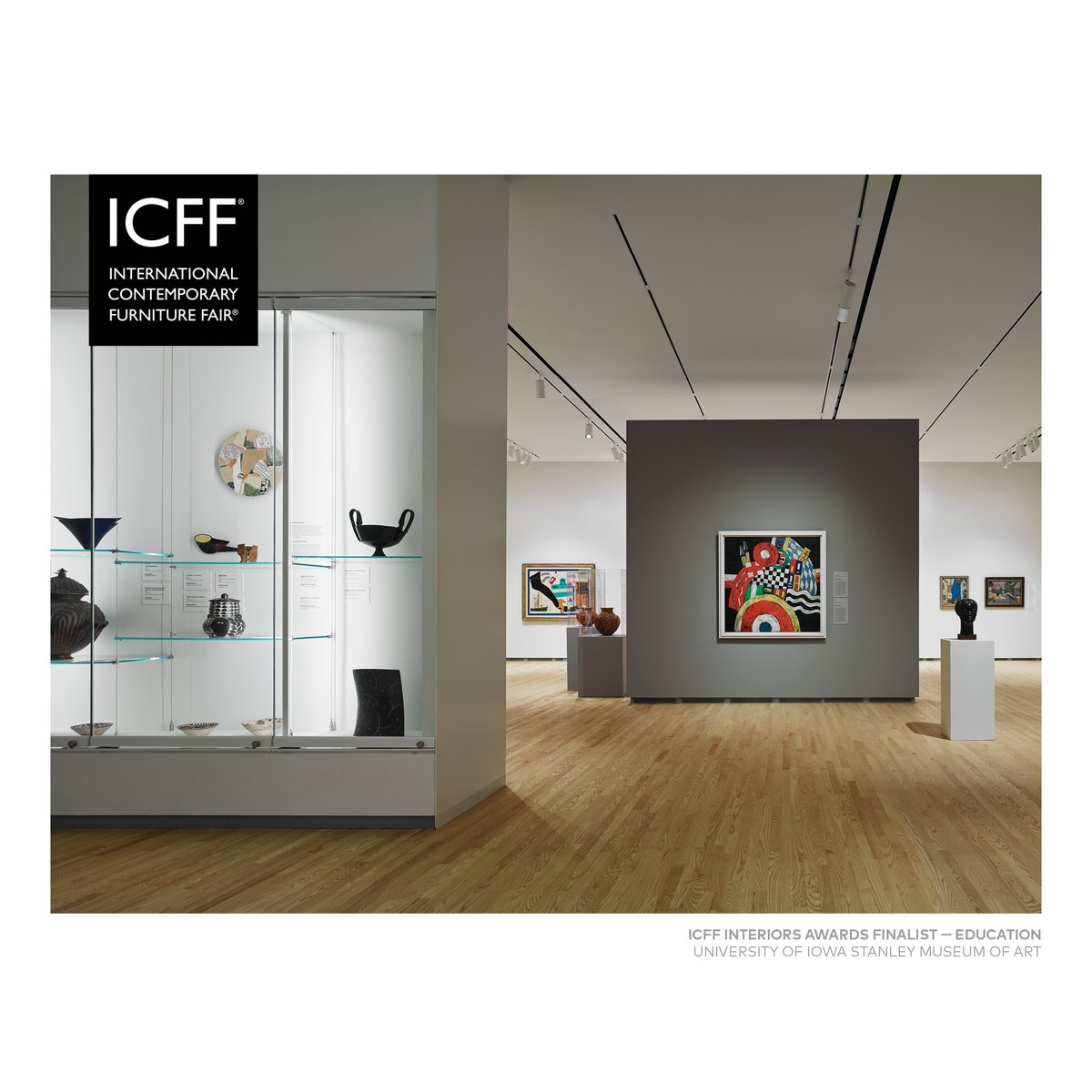 The University of Iowa Stanley Museum of Art was announced as a finalist for the 2023 @ICFF Interiors Award in the Education category. Winners will be honored at the awards dinner being held in New York on May 21. Read more: icff.com/stories/2023-i… #bnim