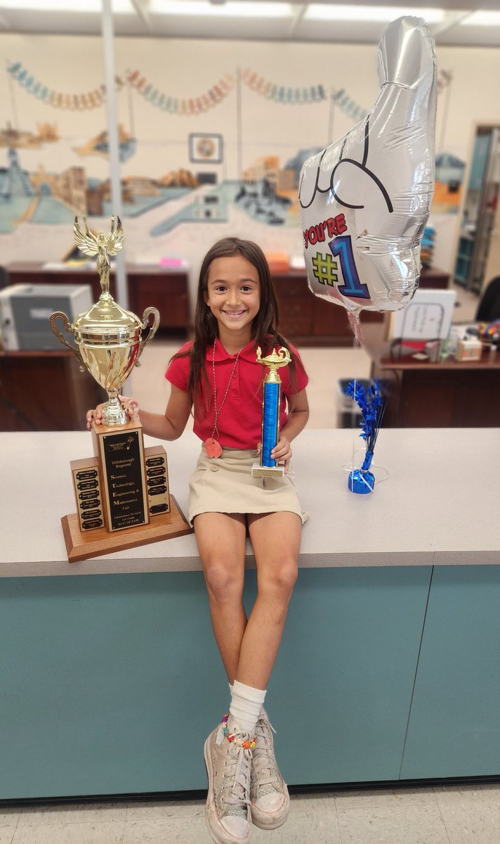 Congrats to Marley Negron, who won Best of Fair for 3rd Grade in the <a href="/HillsboroughSch/">Hillsborough Schools</a> STEM Fair! Her passion for science, engineering, &amp; breaking barriers is extraordinary! Amazing dedication! <a href="/alexismpastore/">Alexis Pastore</a> <a href="/HCPSElemScience/">HCPSElemScience</a> <a href="/WeAreHAEST/">HAEST</a> #❤️RP #Change-Maker