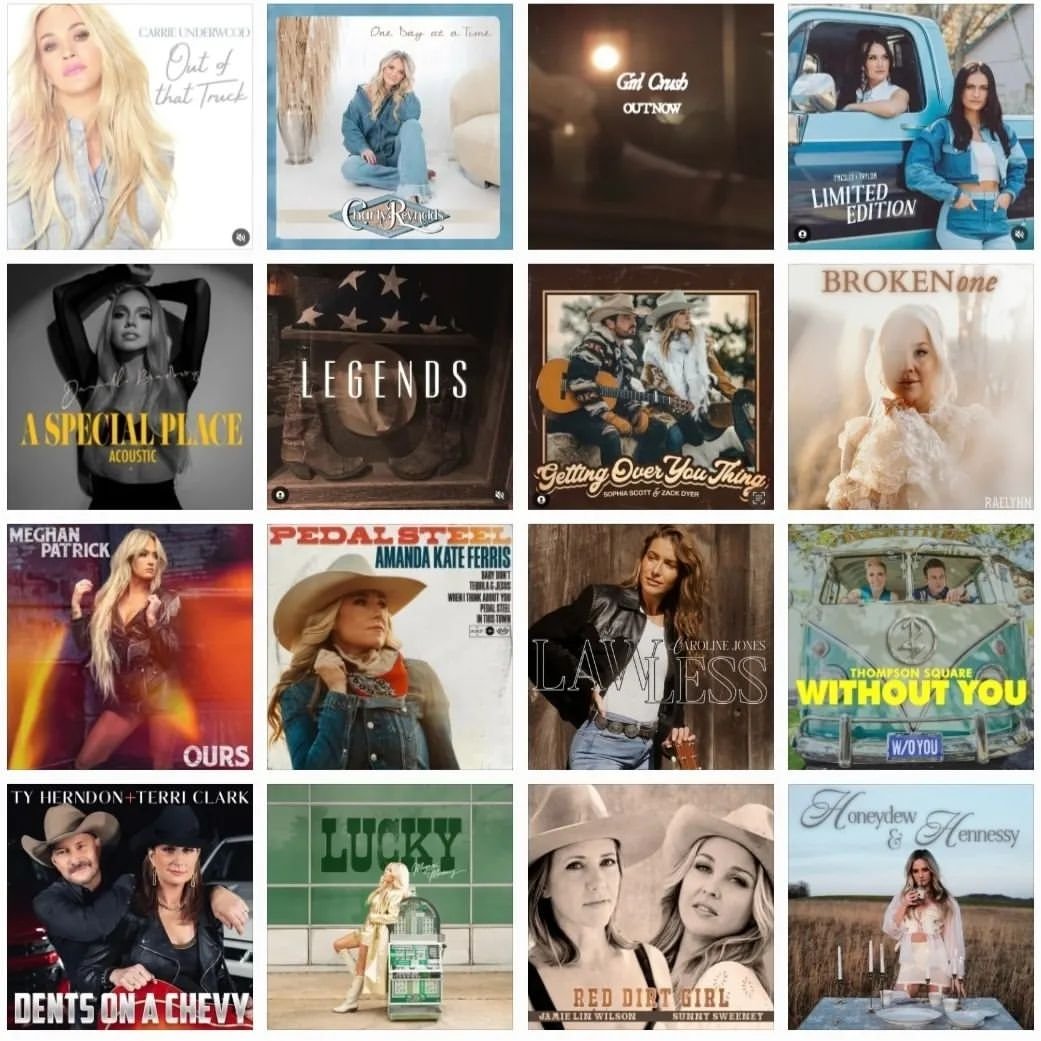 NEW MUSIC FRIDAY🎈🎈🎈🎈🎈
<a href="/carrieunderwood/">Carrie Underwood</a>
<a href="/Charly_Reynolds/">Charly Reynolds</a>
<a href="/LoriMcKennaMA/">Lori McKenna</a> <a href="/lukelaird/">Luke Laird</a> <a href="/thebarrydean/">Barry Dean</a>
<a href="/presleyntaylor/">Presley & Taylor</a>
<a href="/DBradbery/">Danielle Bradbery</a>
@claredunnmusic 
<a href="/Sophunky/">sophunky</a> &amp; <a href="/ZackDyer/">Zack Dyer</a> 
<a href="/RaeLynn/">RAELYNN</a> 
<a href="/MegPatrickMusic/">Meghan Patrick</a> 
<a href="/AmandaKateMusic/">Amanda McMahon Music</a> 
<a href="/carolinejones/">Caroline Jones</a> 
<a href="/thompsonsquare/">Thompson Square</a>