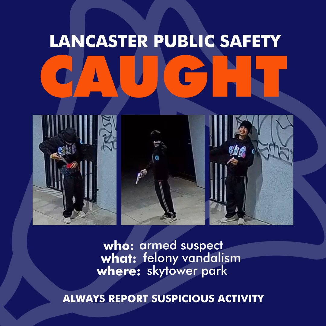 City of Lancaster on Twitter "Felony vandalism at the newly renovated