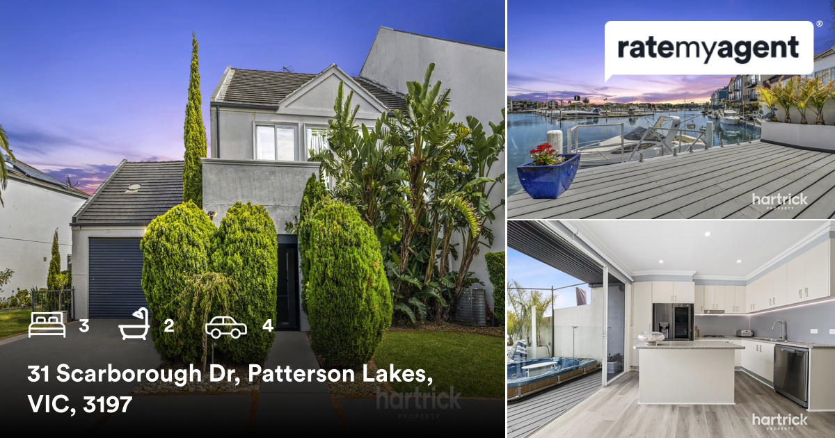 SamHartrick's tweet photo. 🛌 3 🛀 2 🚘 4
📍 31 Scarborough Dr, Patterson Lakes, VIC, 3197

My latest listing on #RateMyAgent.

https://t.co/X1Uc2oYgKe

...
#ratemyagent #realestate https://t.co/IbqR6qfXOi