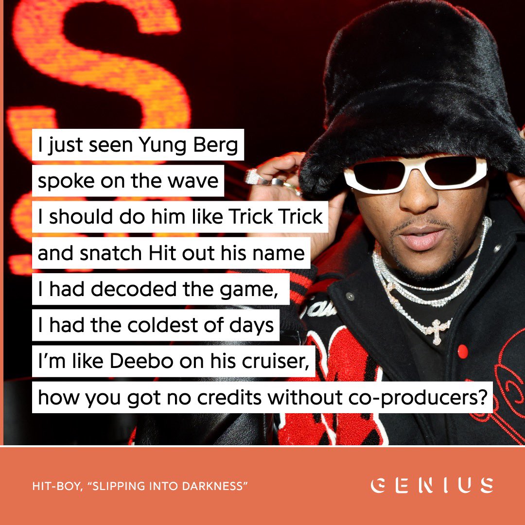 Genius on Twitter "😳 hit_boy dropped a song with alchemist titled