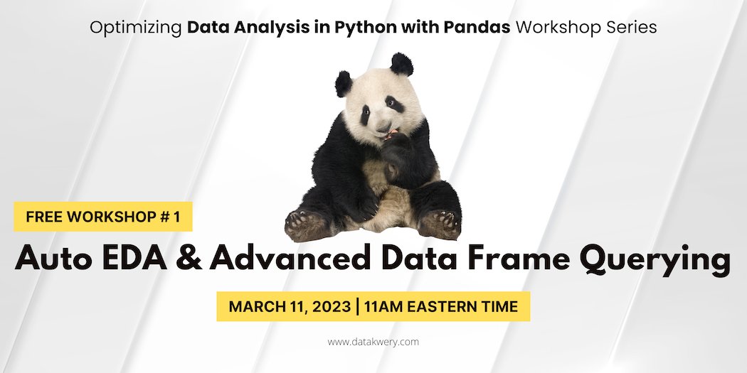 DataKwery's tweet photo. Join us Saturday at 11am Eastern Time as we dive deep into advanced data analysis in #Python w/ #Pandas  

It is free. It is live. Save your spot here ➡️

https://t.co/0WZke7KfUE https://t.co/nepVfpr195