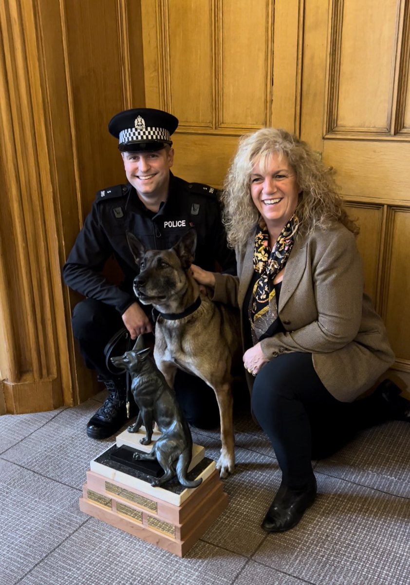 The_NFRSA's tweet image. Couldn’t be prouder to see #PDAmber doing so well in her #RegionalTrials this week. #PDAmber was the inaugural recipient of the #NFRSA Endeavour Trophy @PoliceDogTrials in 2022. If you watch the video, she is the first PD on there. Go Amber! @polscotdogs