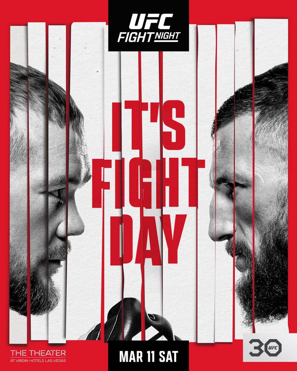 The day we've all been waiting for... 

It's #UFCLasVegas Fight Day, folks!!! 🙌

[ Prelims 3pmET | Main Card 6pmET | LIVE on ESPN+ ]