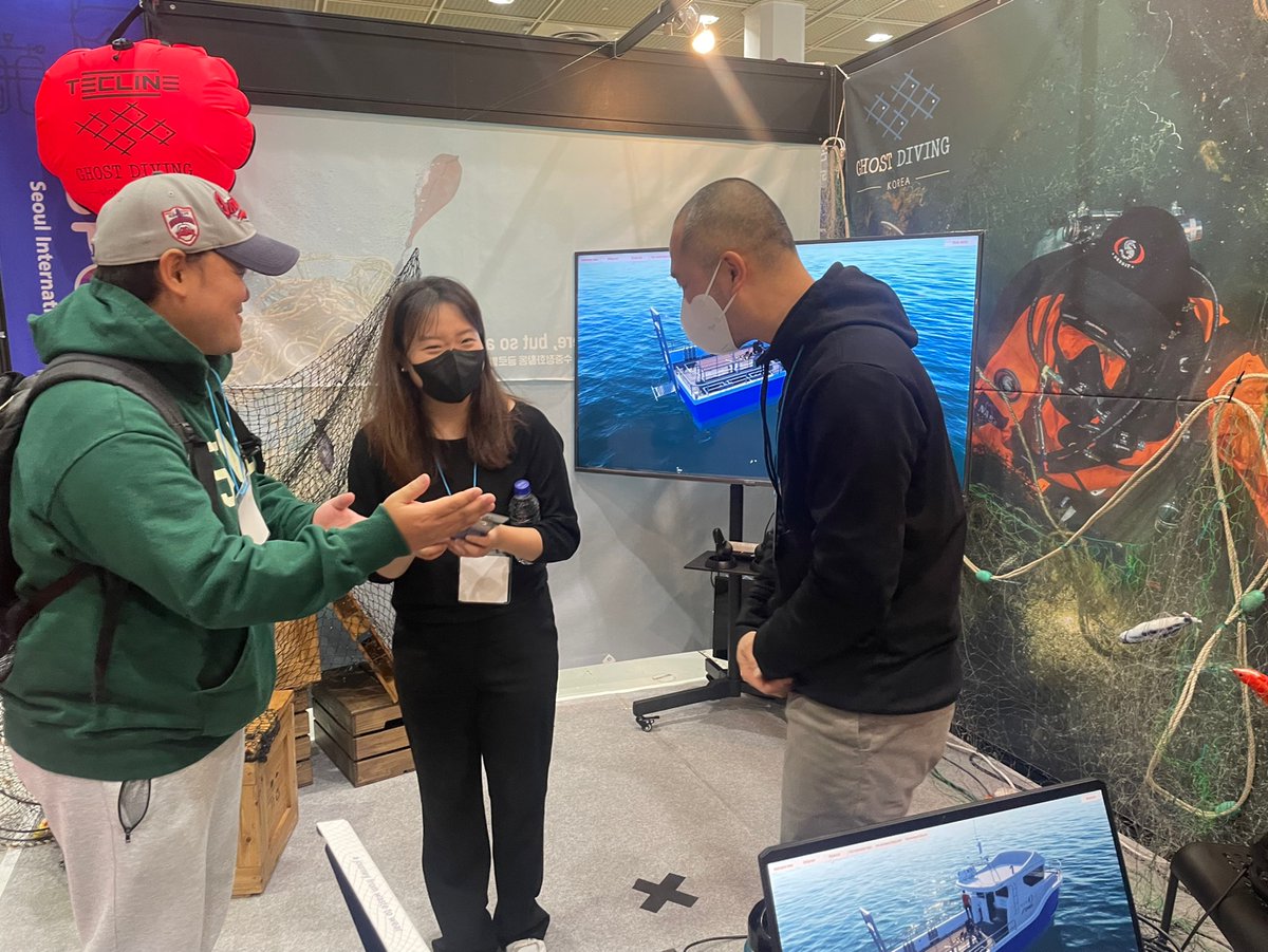 ghostdivingorg's tweet photo. 4 days of #outreach and environmental awareness raising in #SouthKorea! 🔱 The local chapter had a blast at the country's largest leisure and sports #exhibition #SPOEX😎 Would you be excited to learn about the impacts of #ghostgear?
@healthyseas_org @Hyundai_Global #ghostdiving https://t.co/OIpAmWIlLt