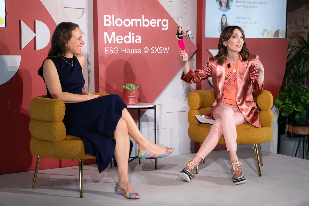 Co-founder &amp; CEO <a href="/annewoj23/">Anne Wojcicki</a> talks to <a href="/emilychangtv/">Emily Chang</a> <a href="/BBGMedia/">Bloomberg Media</a> #ESG House <a href="/sxsw/">SXSW</a> on being chosen to be one of the #WomenInSTEM role models by <a href="/Barbie/">Barbie</a> &amp; how genetics are transforming the healthcare system.