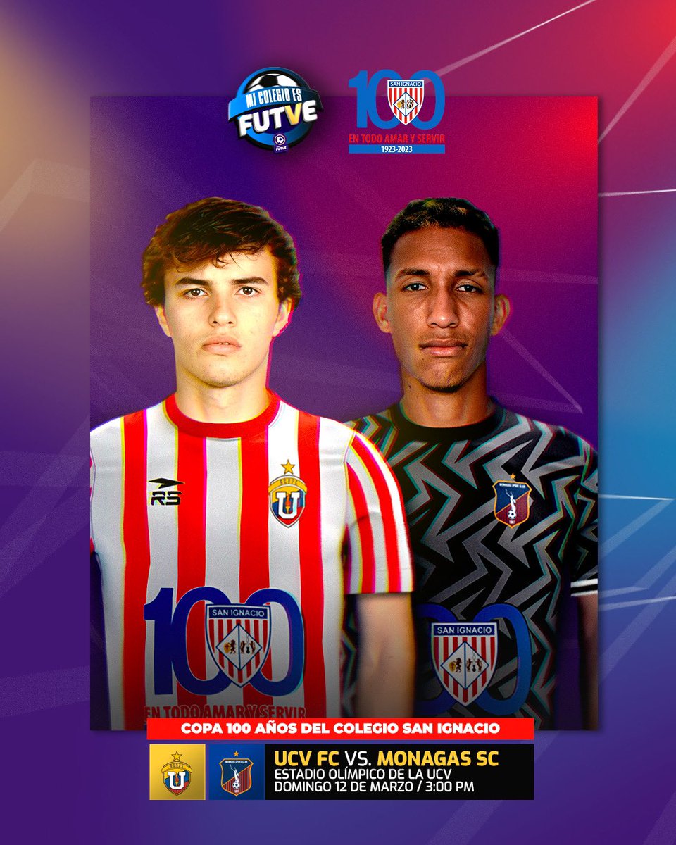 😍 • <a href="/UCVFCOFICIAL/">UCV Fútbol Club</a> y <a href="/Monagas_SC/">Monagas Sport Club</a> rendirán homenaje a la tradición futbolera del San Ignacio con uniformes que recuerdan los clásicos duelos IV vs. V que desatan pasiones en la familia ignaciana