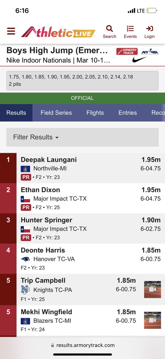 EthanxDixon's tweet photo. 🚨 New PR Alert  🚨

📢 What up New York? @NikeInvitational @ArmoryNYC BRINGING HOME THE SILVER! (With a hip injury) Cleared 6.475! @MITCTX @JUMPSmartTexas https://t.co/DlvGX6VNu1