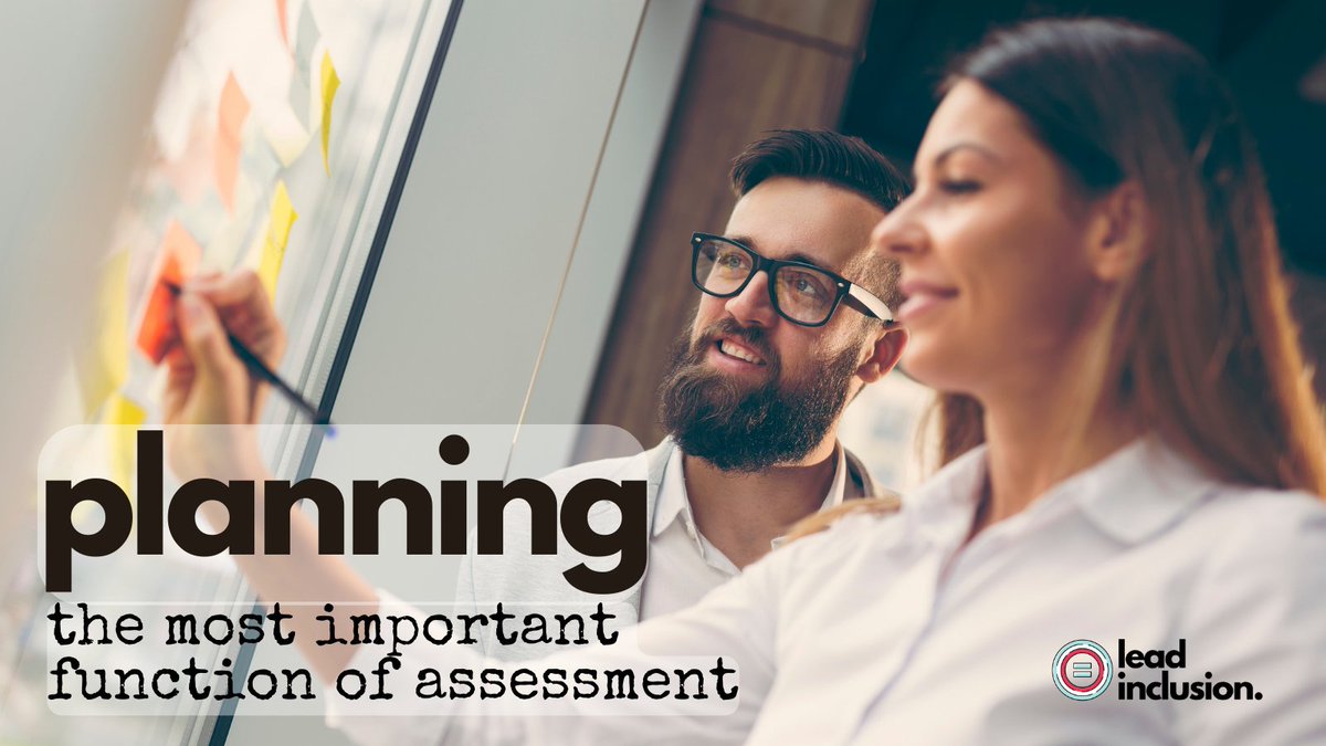 A view of assessment as a planning tool, rather than an endpoint, requires that we go deep with our assessments and use what we learn from them to form our game plan for what's next. #LeadInclusion #SBLchat #TG2Chat #EdChat #Assessment #Inclusion #ATAssessment