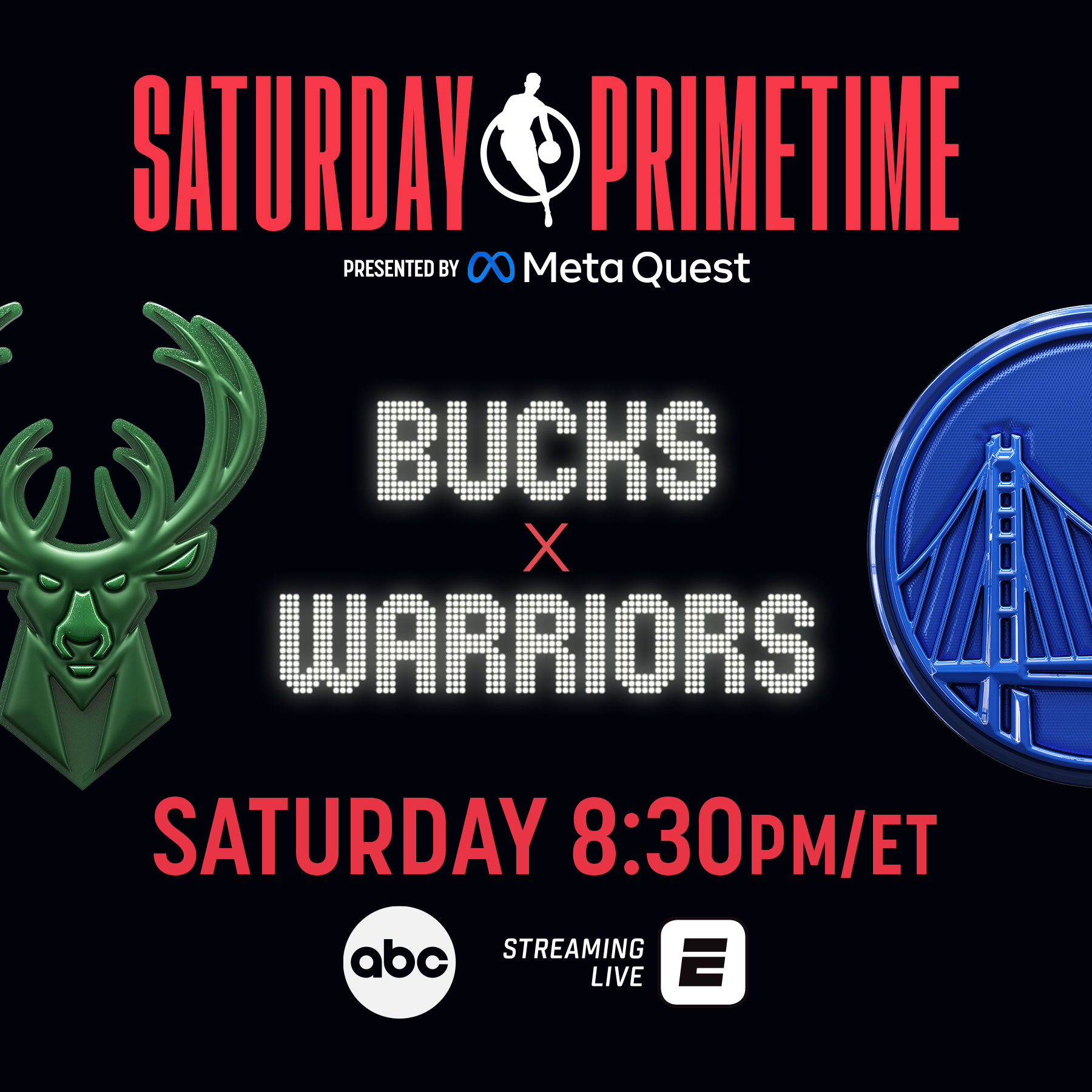 Bucks warriors streaming sale
