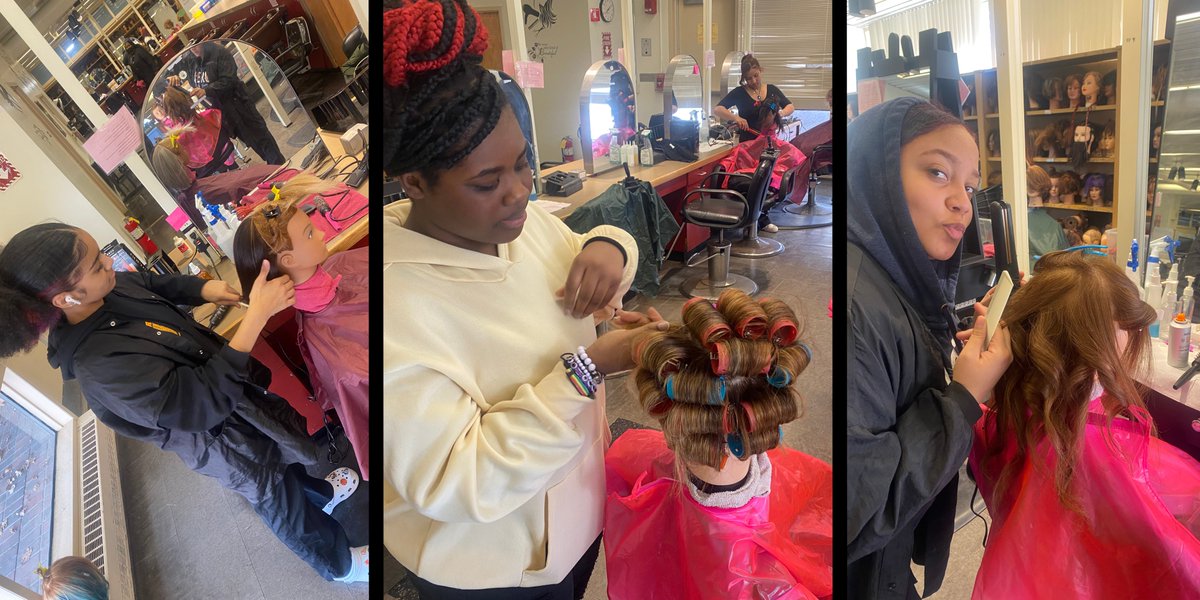 MP Cosmetology students are taking their skills to the next level, focusing on girls with curls! From defining natural texture to creating stunning updos, these students are learning to make curly hair shine. #MPCosmetology #GirlsRockingCurls #BeautySchool