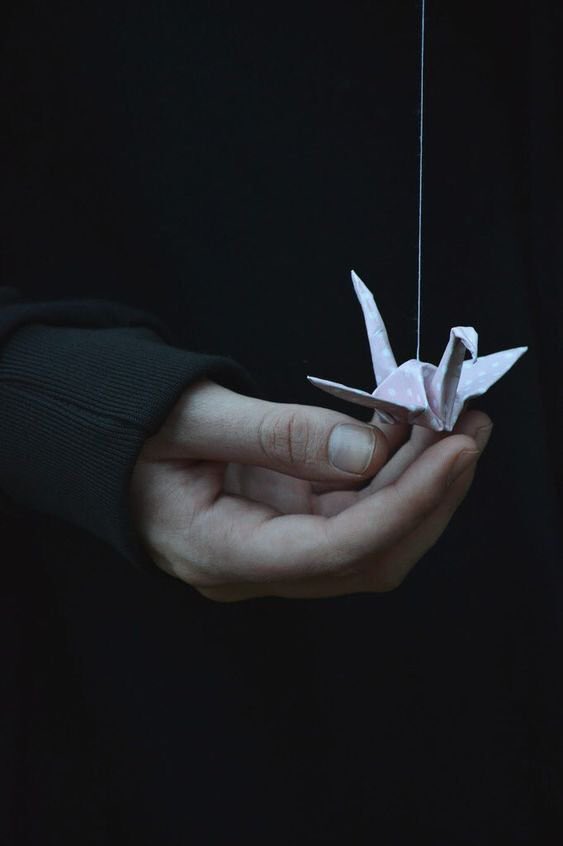 Gathered up memories
Inside these origami wings
I hold you close listening
To melodies of summers past

Securely tied with a string
I tuck you back away
To hang above my window
On this cold winter’s day

 #MadVerse 3/10  #moonmystic 3/10

#image credit: Leone Abbacchio