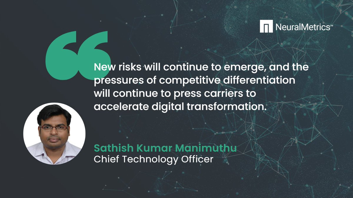 NeuralMetricsAI's tweet image. Carriers that embrace #AI-empowered data for #riskassessment can gain enhanced #underwriting results and significant growth, according to Sathish kumar Manimuthu, CTO at NeuralMetrics: lnkd.in/g84hstTn.