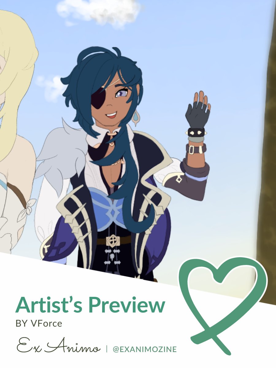 VForce_8's tweet photo. Here's the preview of my contribution to Ex Animo Vol. 1: Mondstadt (@exanimozine)! I had the pleasure to work with Seren (@solrise_ao3) to make this Spot Art! Can't wait to show everyone the complete work 😍

#GenshinImpact #Kaeya https://t.co/6FdqGK1QKn