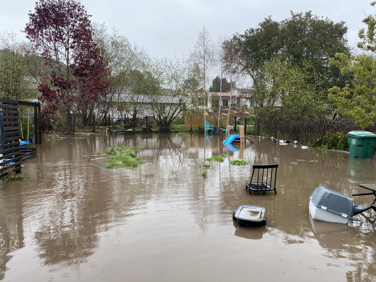 #ArroyoGrande residents are in damage assessment mode after homes flooded again along Tally ago Road, nearly two months to the day following the torrential storm on January 9.
I’ll have much more on their concerns and frustrations tonight on <a href="/KSBY/">KSBY</a>.