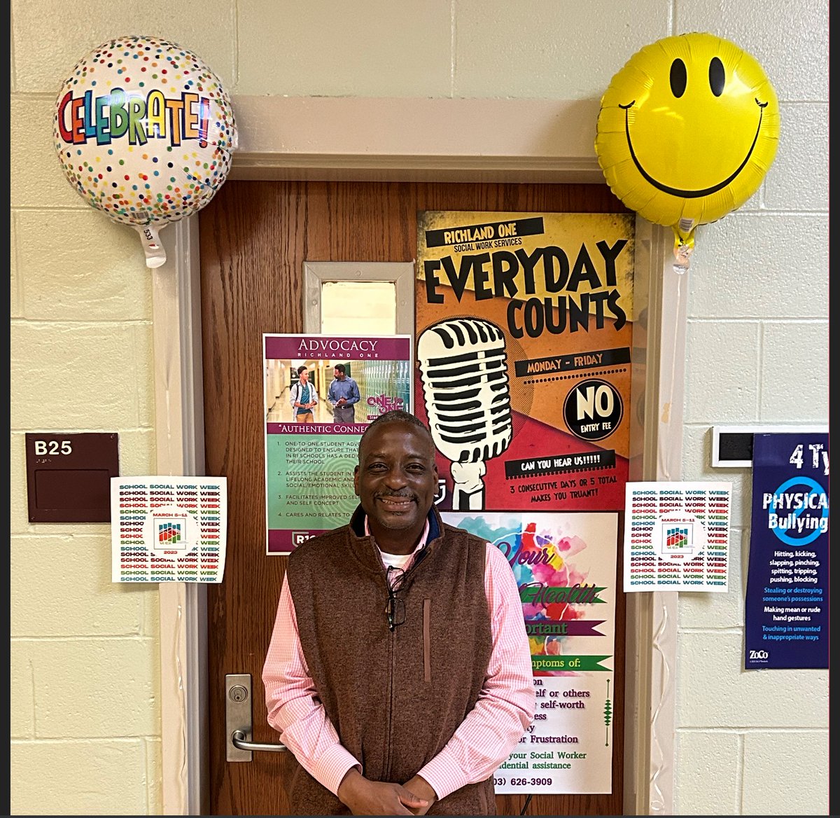 As we conclude School Social Work Week, I would like to thank school social worker Mr. Reese for all he does for the students at <a href="/olympia_LC/">Olympia Learning Center</a> &amp; <a href="/RichlandOne/">Richland One Schools</a>.