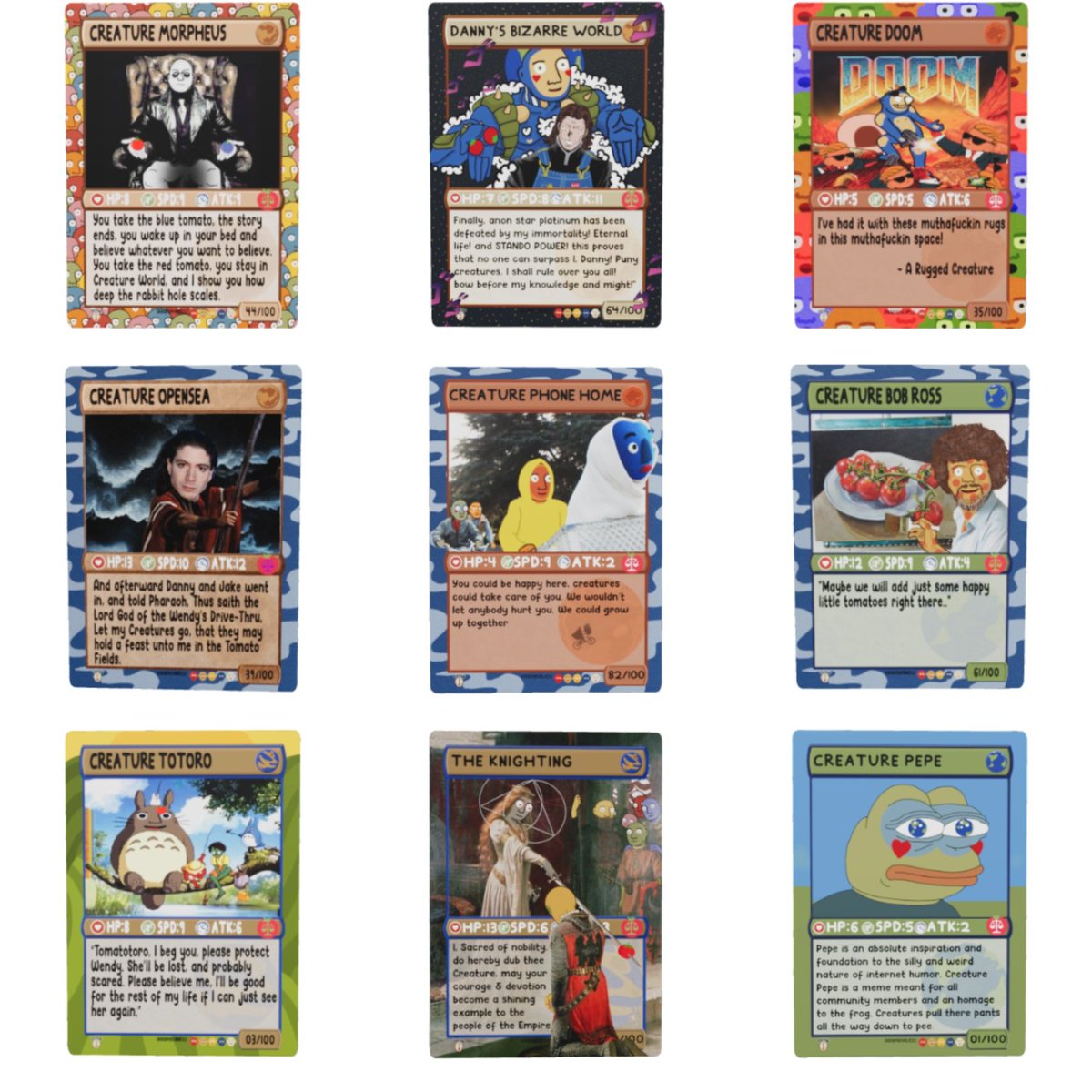 I knew this collection would be good, but I'm actually in shock at just how good it turned out. Like, does-not-compute level of good 🤯

A complete masterpiece from the devilishly clever minds at <a href="/creaturesDT/">Creature's Drive-Thru</a>. Mint details below...