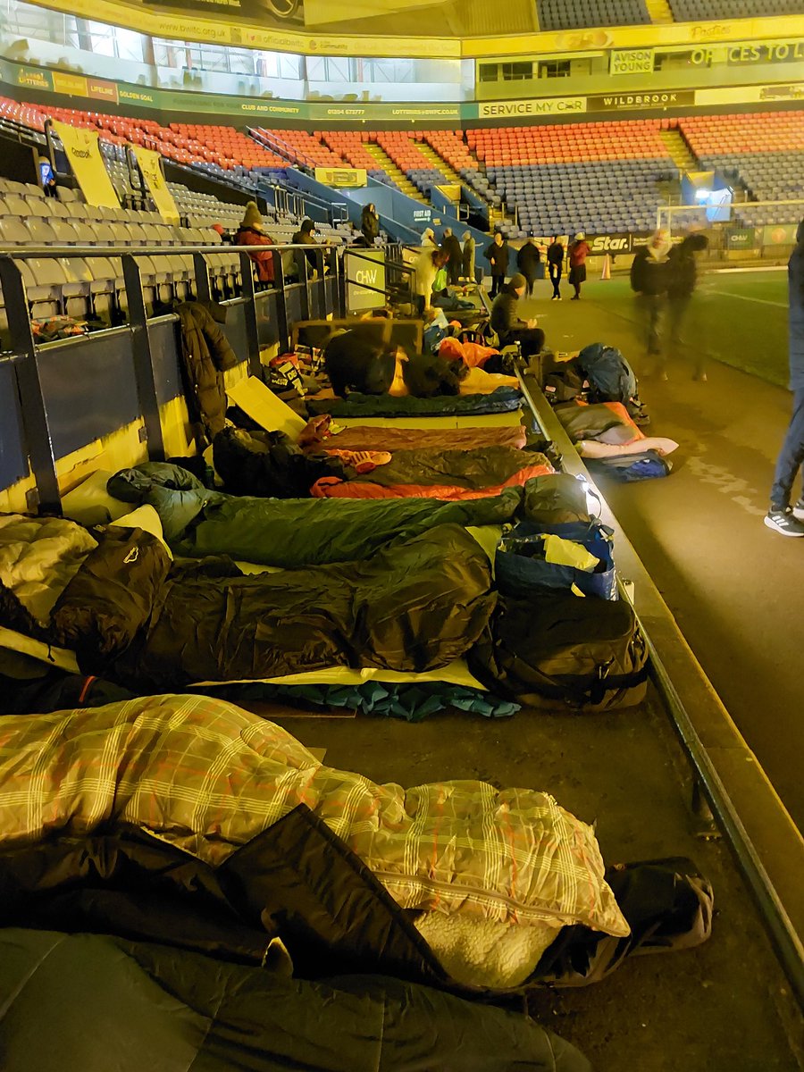 Keeping moving!! #BWFCSleepout