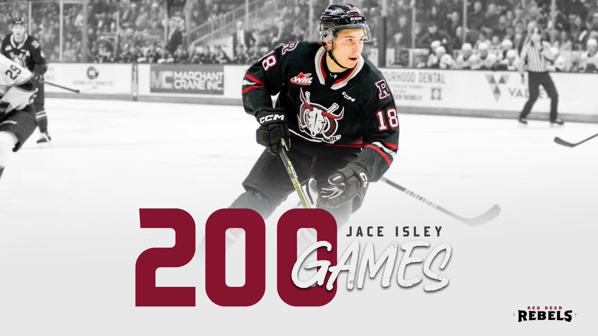 Milestone night!  

Congrats on 200 career WHL games Mr. Isley