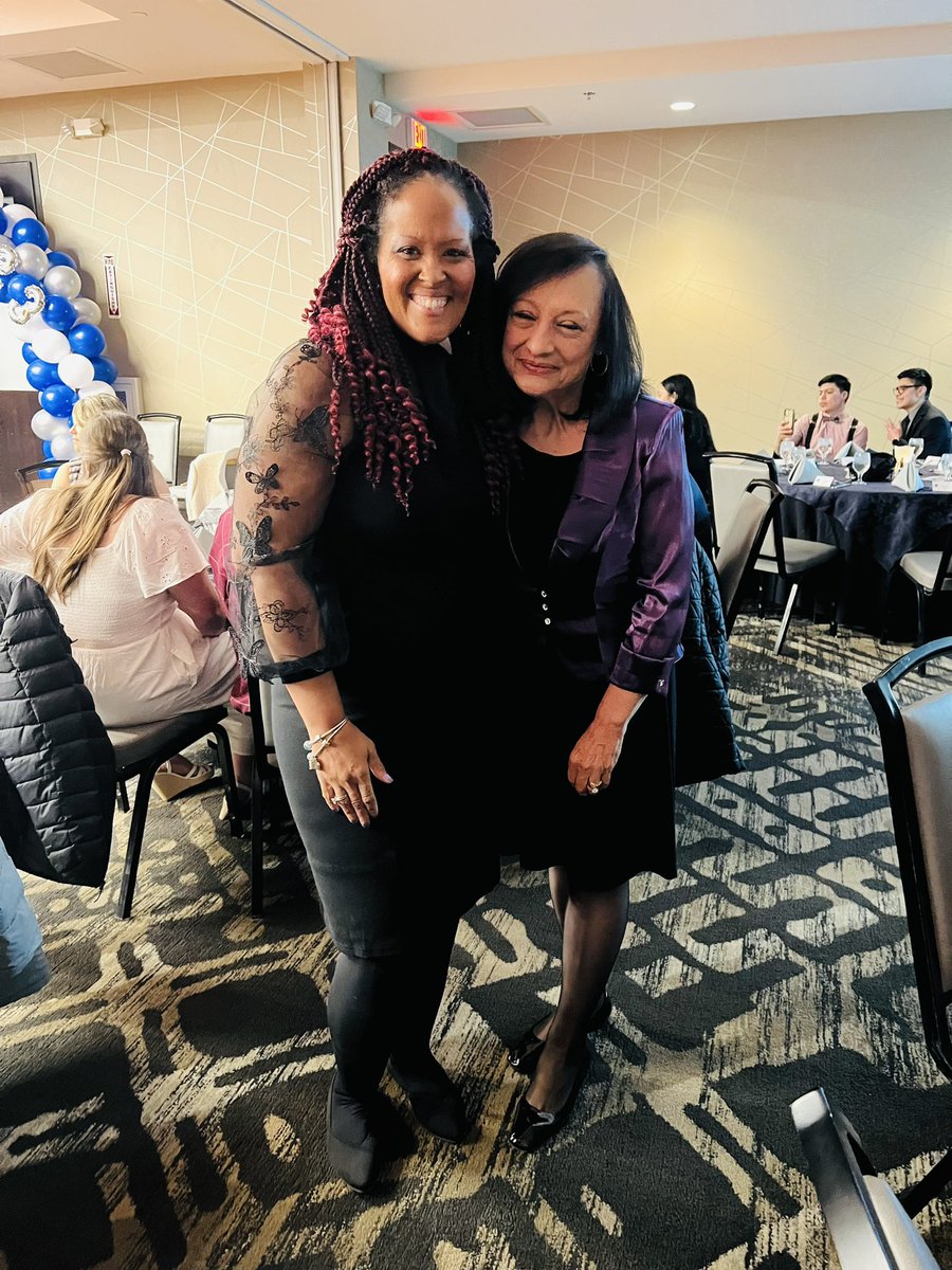 Wonderful evening celebrating 2 Liverpool students,  seniors Layla Soto and Melanie Delgado, at the Puerto Rican/Hispanic Youth Leadership Institute Gala.  🧡💙#WarriorsAtWork #LiverpoolLeads #PRHYLI #ForTheLoveOfLanguages  #DEIAOpportunities