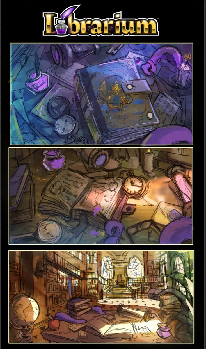 Here's a look at some studies we made for our splash screen art! 

What do you think of the final results?

#GameArt #ConceptArt #Illustration #Drawing #GameDev #IndieGame #VR #Education #Technology #VirtualReality